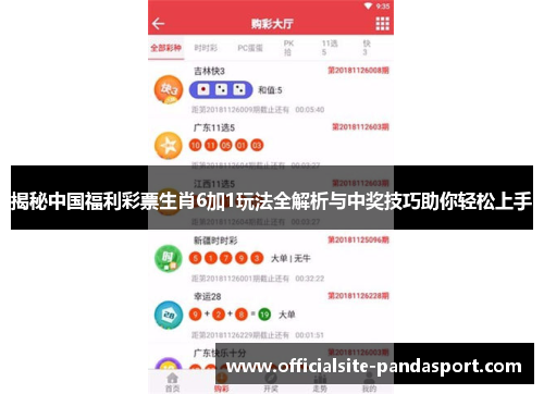 揭秘中国福利彩票生肖6加1玩法全解析与中奖技巧助你轻松上手