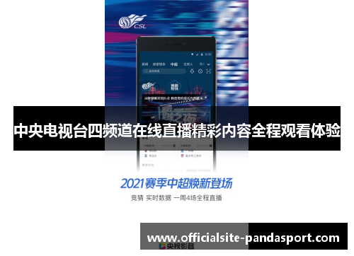 中央电视台四频道在线直播精彩内容全程观看体验